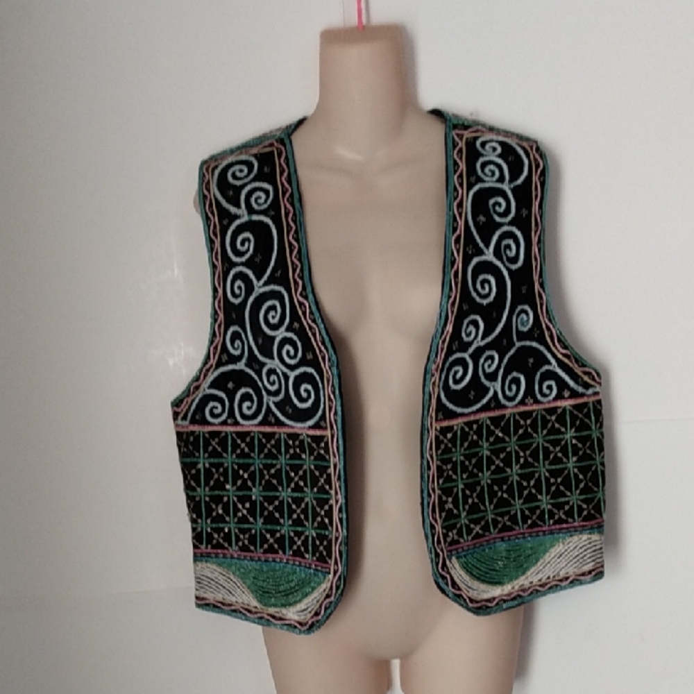 Beaded Boho Gypsy Festival Vest